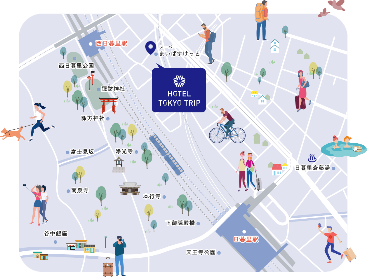 HOTEL TOKYO TRIPの周辺の地図