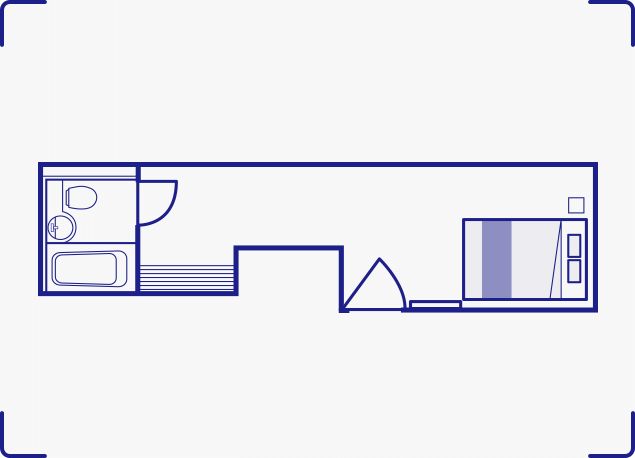 間取り図：スタンダードセミダブル