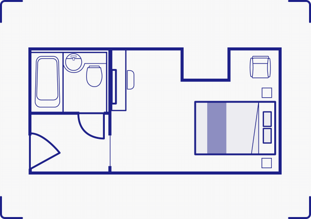 間取り図：スタンダードダブル