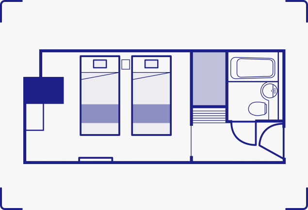 間取り図：デラックスツイン